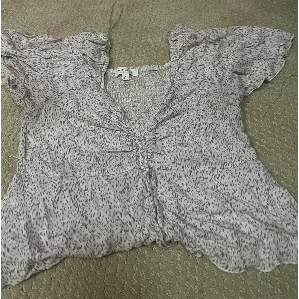 Floral crop top fancy